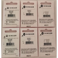 Singer 9-11-14 Numara Dikiş Makinesi Iğnesi 6lı Set 9(2pk) 11(2pk) 14(2pk)