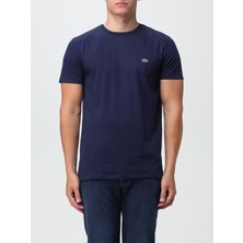 Lacoste Bisiklet Yaka Standart fit Basic Lacivert T-Shirt