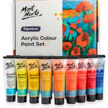 MONT MARTE Akrilik Renkli Boya Seti 18 x 36 ml Signature