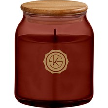 Selka Home Earl Ahşap Kapaklı Candle Mum 150 GR