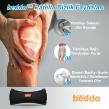 Beddo Beddo™ Patella Destekleyici | Diz Kapağı Destekleyici | Dizlik | Siyah