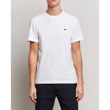 Lacoste Bisiklet Yaka Standart Fit Erkek Beyaz T-Shirt