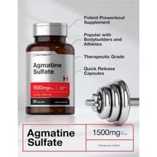 Horbäach Agmatine Sulfate Capsules 1500MG | 60 Pills | Pharmaceutical Grade | Non-Gmo  Gluten Free