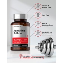 Horbäach Agmatine Sulfate Capsules 1500MG | 60 Pills | Pharmaceutical Grade | Non-Gmo  Gluten Free