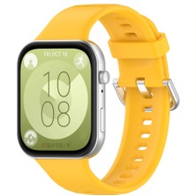 Sneezy Huawei Watch Fit 3 Kordon - Purelux Soft Tokalı Silikon Kordon