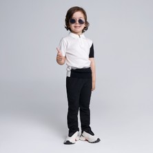 EMR Kids Triko %100 Pamuk Polo Yaka Fermuarlı T-Shirt