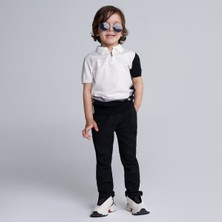 EMR Kids Triko %100 Pamuk Polo Yaka Fermuarlı T-Shirt