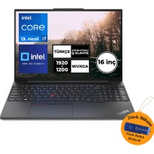 Lenovo Thinkpad E16 Gen1 I7-13700H 16 GB 1 Tb SSD 16" Wuxga Freedos 21JQS2MAZX ZI701 + Zitek 16 GB Flash Bellek