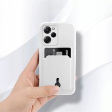 Xiaomi Poco X5 Pro 5g Uyumlu Kılıf Zebana Kartlıklı Sweet Yumuşak Silikon Kılıf Beyaz