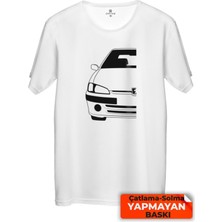 Çakılap Peugeot 106 Baskılı Tişört Unisex, Premium Kalite (Rgl-Otmbl-Pgt)