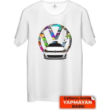 Çakılap Vw Golf 7 Baskılı Tişört Unisex, Premium Kalite (Rgl-Otmbl-Vw)