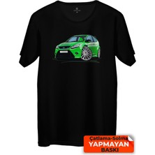 Çakılap Ford Focus Mk2 Baskılı Tişört Unisex, Premium Kalite (Rgl-Otmbl-Frd)