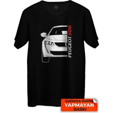 Çakılap Peugeot 508 Baskılı Tişört Unisex, Premium Kalite (Rgl-Otmbl-Pgt)