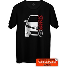 Çakılap Toyota Yaris Baskılı Tişört Unisex, Premium Kalite (Rgl-Otmbl-Tyt)