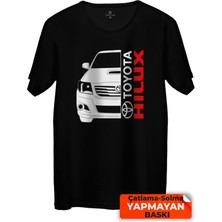 Çakılap Toyota Hilux Baskılı Tişört Unisex, Premium Kalite (Rgl-Otmbl-Tyt)