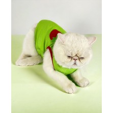 Kemique Pink Strawberry Atlet Kedi Kıyafeti Kedi Elbisesi