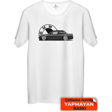 Çakılap Bmw E30 Baskılı Tişört Unisex, Premium Kalite (Rgl-Otmbl-Bmw)