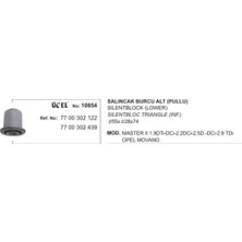 Salıncak Burcu Alt 10854 Master 7700302122 7700302439 7700302122 7700302439 Gold