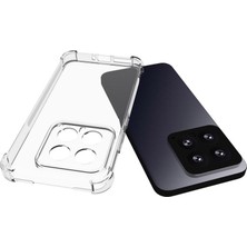 Case World Caseworld Xiaomi Mi 14 Kapak Kamera Korumalı Airbag Antishock Köşe Korumalı Şeffaf Silikon Kılıf