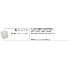 Cam Yıkama Su Deposu 10163 R12 Solenzo 7704000003 Gold