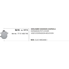Üçel Genleşme Kavanozu 10714 Clıo-I Megane-I 7701468746 Kapaklı 7701468746 Gold