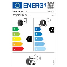 Falken 205/55 R16 91H Sn110 Yaz Oto Lastiği (Üretim Yılı: 2024)