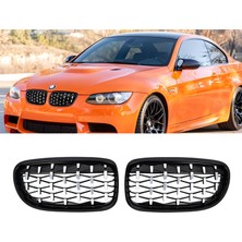 Drs Tuning S-Dizayn Bmw 3 Serisi Coupe E92/E93 Coupe Ön Panjur Böbrek Parlak Siyah Çerçeveli Krom Diamond Model 2010-2014