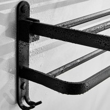 Humble 1 Adet Havlu Tutucu Katlanır Duvar Organizatör Kanca Askı Hiçbir Matkap Banyo Rafı Duş Depolama Rafı Banyo Aksesuarları (Yurt Dışından)