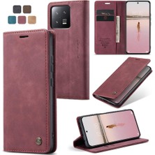 Mays Boutique Xiaomi 13 Için Flip Case Folio Kitap Durumda Kart Yuvası Kickstand Manyetik (Yurt Dışından)