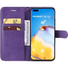 Mays Boutique Huawei P40 Pro Klasik Düz Renk ile Yüksek Kaliteli Deri Flip Case (Yurt Dışından)