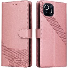 Mays Boutique Xiaomi 11 Kickstand Üç Kart Yuvaları Premium Deri 4 Için Flip Case (Yurt Dışından)