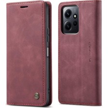 Mays Boutique Xiaomi Redmi Not 12 Için Flip Case 4g Manyetik Kapatma Darbeye Vaka Pu (Yurt Dışından)