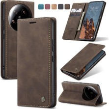 Mays Boutique Xiaomi 14 Için Flip Case Ultra Kılıf Kart Yuvası Kickstand Flip Folio Kitap Pu (Yurt Dışından)