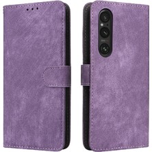 Mays Boutique Sony Xperia 1 Vi Kart Yuvaları Için Kılıf Kapak Manyetik Kapatma Rfid Engelleme (Yurt Dışından)