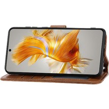 Mays Boutique Huawei Mate 50 Için Flip Case Pu Deri Kayış Kickstand Manyetik Kapatma (Yurt Dışından)