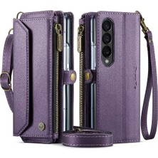 Mays Boutique Samsung Galaxy Z Için Crossbody Durumda Kat 3 5g Kılıf Cüzdan Fermuar Faturaları Için (Yurt Dışından)