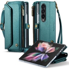 Mays Boutique Samsung Galaxy Z Için Crossbody Durumda Kat 3 5g Kılıf Cüzdan Fermuar Faturaları Için (Yurt Dışından)