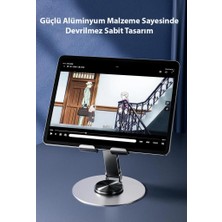 Polham Açı ve Yükseklik Ayarlı Ultra Güçlü Telefon ve Tablet Tutucu Stand, Kaydırmaz Dönebilen Stand