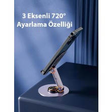 Polham Açı ve Yükseklik Ayarlı Ultra Güçlü Telefon ve Tablet Tutucu Stand, Kaydırmaz Dönebilen Stand