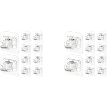 Humble 20PCS Self Adhesive Curtain Rod Holders No Drill Curtain Rods Brackets No Drilling Nail Free Adjustable Hooks -2 (Yurt Dışından)