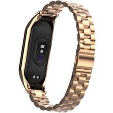 Cupcase Xiaomi Mi Band 7 Uyumlu Krd-04 Metal Kordon Zore - Siyah