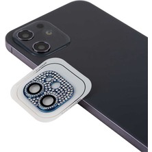 Cupcase iPhone 12 Mini Uyumlu Zore Cl-08 Kamera Lens Koruyucu-Mavi