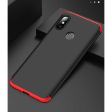 Kilifolsun - Xiaomi Mi A2 Lite Uyumlu Kılıf 3 Parçalı Parmak Izi Yapmayan Sert Ays Kapak