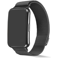 Cupcase Huawei Watch Fit Uyumlu Krd-01 Metal Kordon Zore - Gri