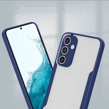 Kilifolsun - Galaxy A14 Uyumlu Kılıf Kenarı Renkli Arkası Şeffaf Parfe Kapak