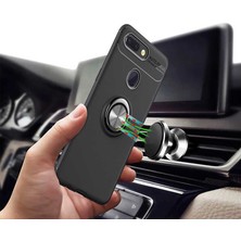 Kilifolsun - Xiaomi Mi 9 Uyumlu Kılıf Yüzüklü Auto Focus Ravel Karbon Silikon Kapak