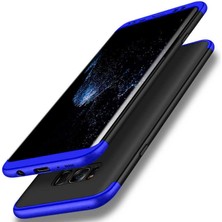 Kilifolsun - Galaxy S8 Uyumlu Kılıf 3 Parçalı Parmak Izi Yapmayan Sert Ays Kapak