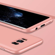 Kilifolsun - Galaxy S8 Uyumlu Kılıf 3 Parçalı Parmak Izi Yapmayan Sert Ays Kapak