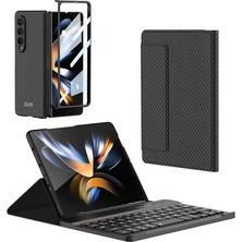 Kilifolsun - Galaxy Z Fold 3 Uyumlu Kılıf Standlı Bluetooth Klavyeli Kıpta Keyboard Set Kılıf