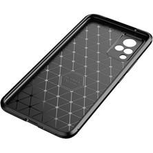 Kilifolsun - Vivo V21 Uyumlu Kılıf Auto Focus Negro Karbon Silikon Kapak